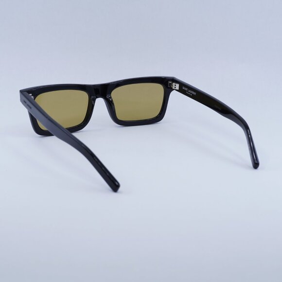?️ New Saint Laurent SL461 BETTY 008 Sunglasses - Black Frame, Yellow Lenses main image 9